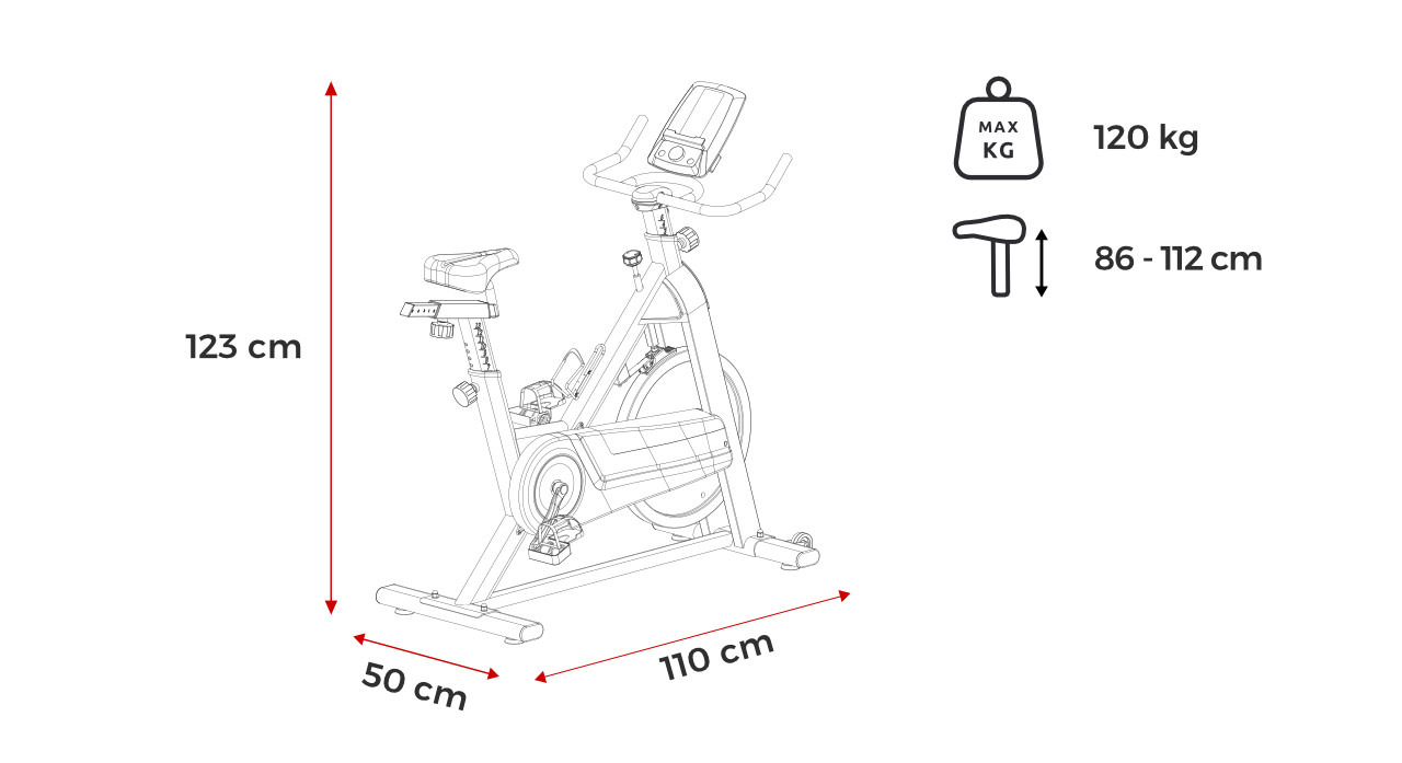 Rower spinningowy Spokey SHOTO