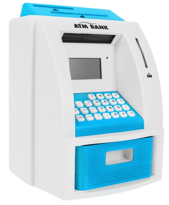 LK-G907 bankomat skarbonka niebieska bok