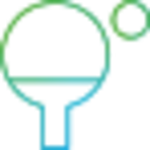 ikona zestaw do gry w ping pong